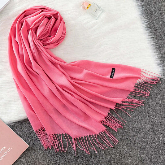 Pashmina Lisa 175x70cm - Rosa Chiclete