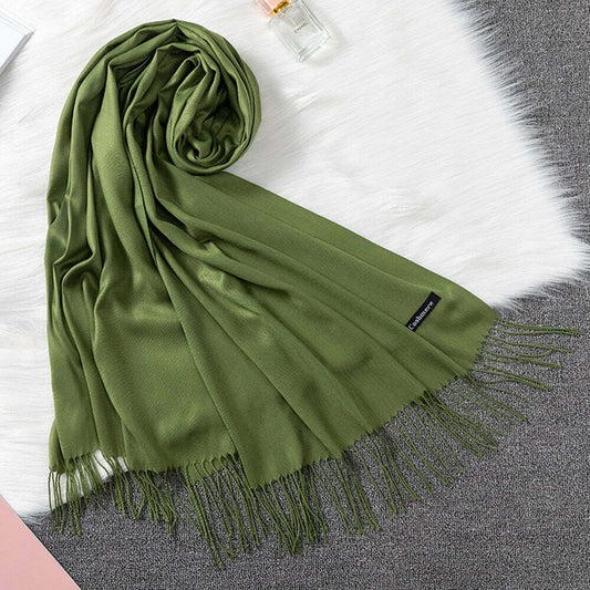 Pashmina Lisa 175x70cm - Verde-Oliva