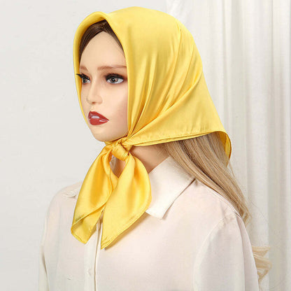 Lenço Toque de Seda Cores Lisas 70x70cm - Cor 18