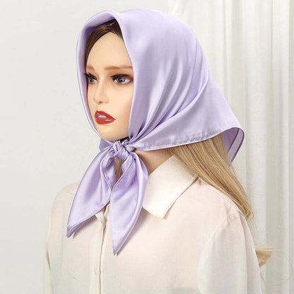 Lenço Toque de Seda Cores Lisas 70x70cm - Cor 7