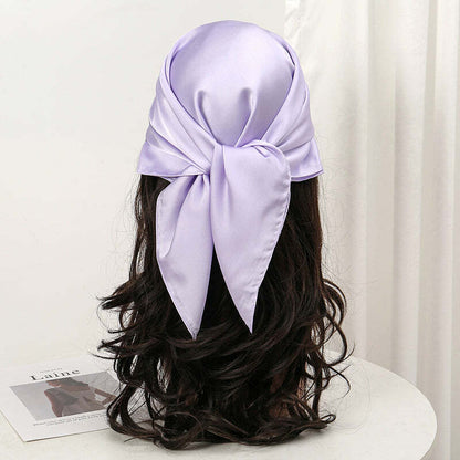 Lenço Toque de Seda Cores Lisas 70x70cm - Cor 7