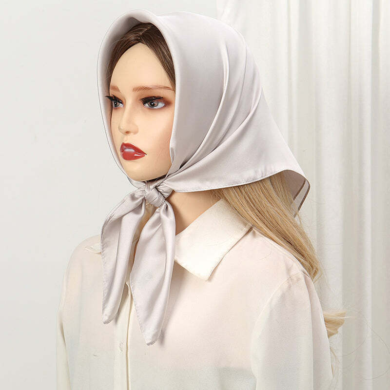 Lenço Toque de Seda Cores Lisas 70x70cm - Cor 3