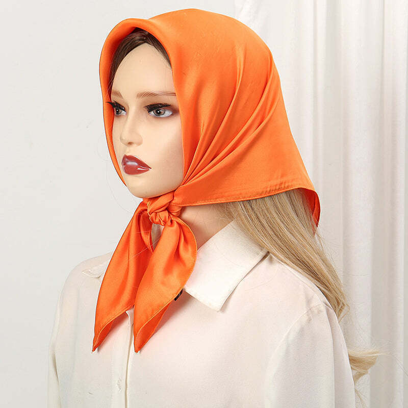 Lenço Toque de Seda Cores Lisas 70x70cm - Cor 9