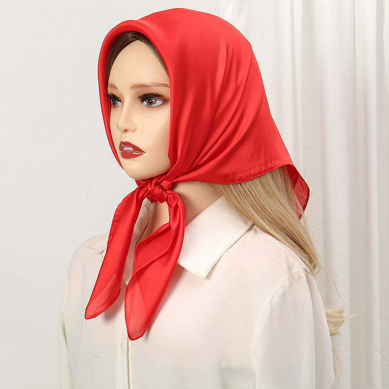 Lenço Toque de Seda Cores Lisas 70x70cm - Cor 11