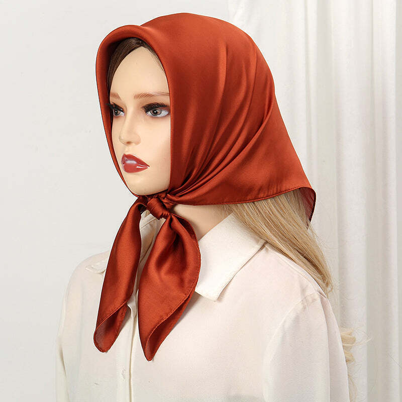 Lenço Toque de Seda Cores Lisas 70x70cm - Cor 12