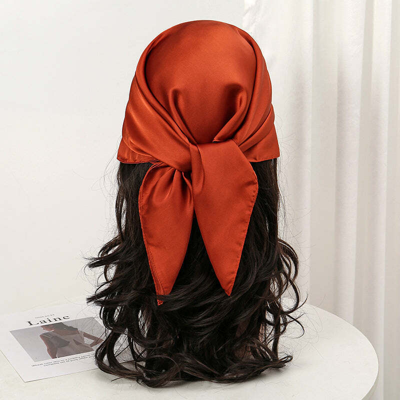 Lenço Toque de Seda Cores Lisas 70x70cm - Cor 12