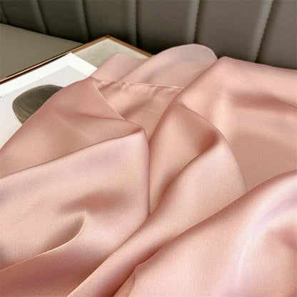 Echarpe Toque de Seda Lisa 180x90cm - Rosa Perolado