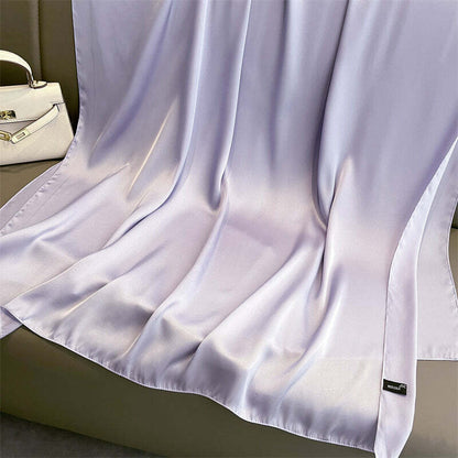 Echarpe Toque de Seda Lisa 180x90cm - Lilás Claro