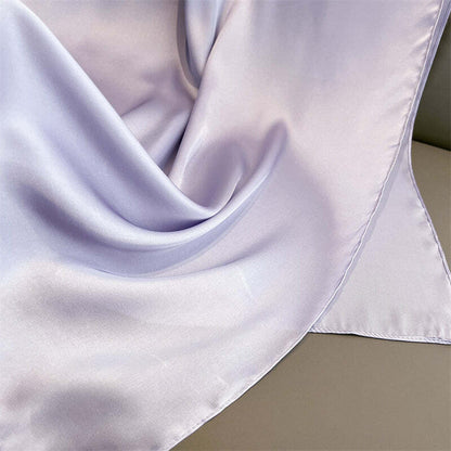 Echarpe Toque de Seda Lisa 180x90cm - Lilás Claro