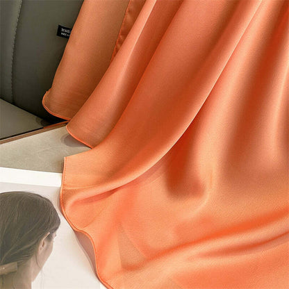 Echarpe Toque de Seda Lisa 180x90cm - Laranja