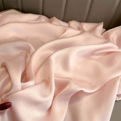 Echarpe Toque de Seda Lisa 180x90cm - Rosa Bebê