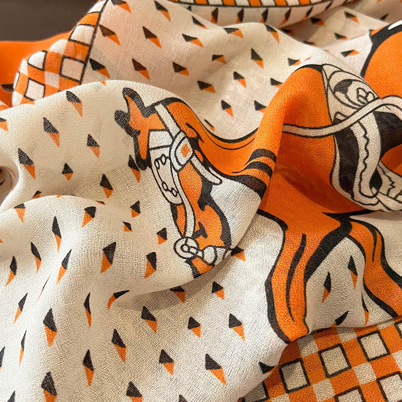 Turin Cotton Scarf - Style 42