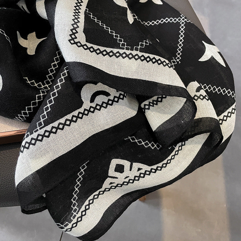 Turin Cotton Scarf - Style 28