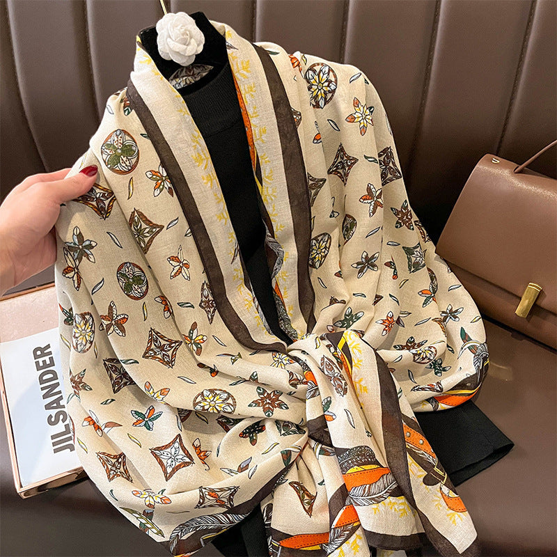 Turin Cotton Scarf - Style 9