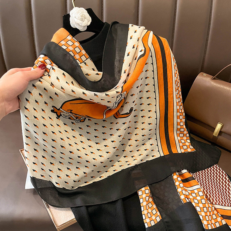 Turin Cotton Scarf - Style 42