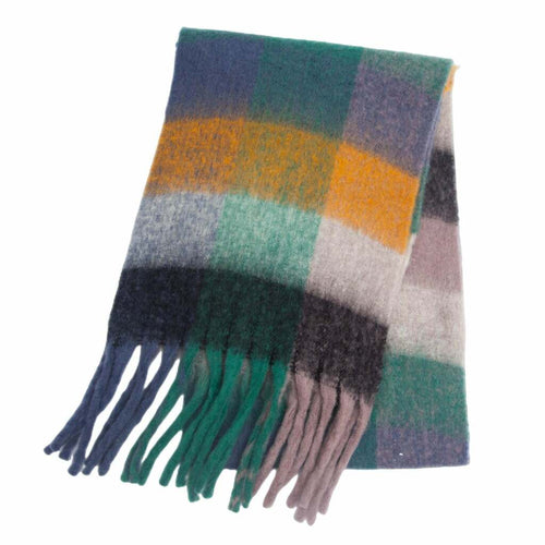 Cachecol Lã de Caxemira Xadrez - Estilo 10