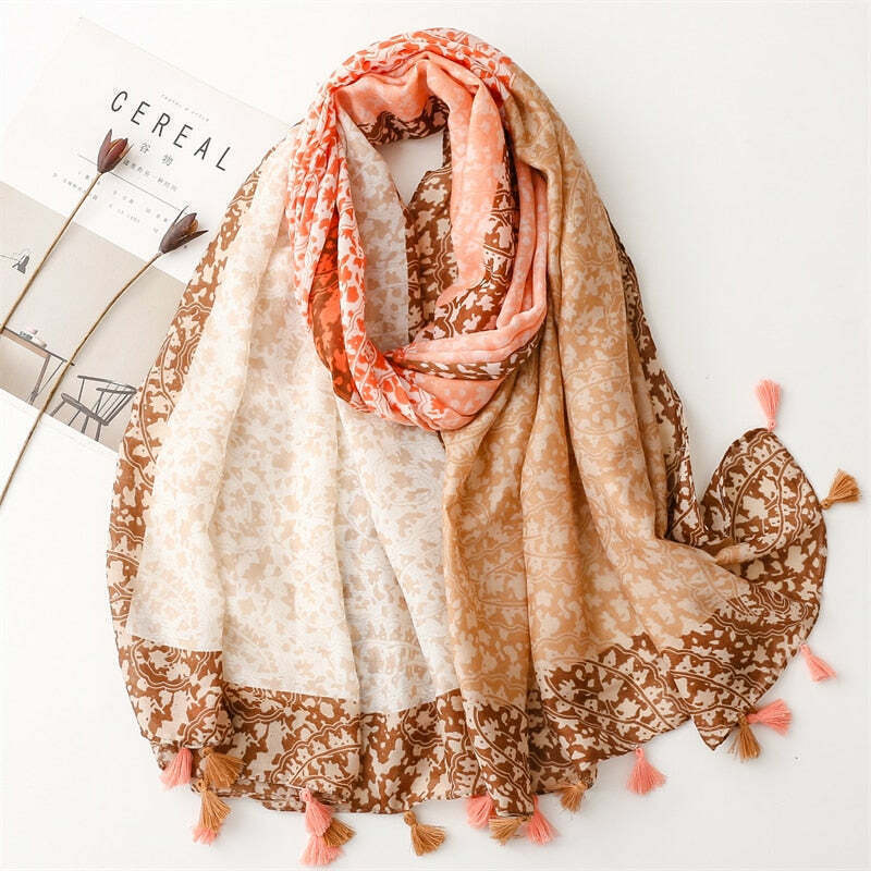 Venice Cotton Scarf - Style 34