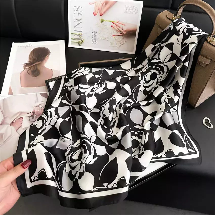 Lenço Toque de Seda Ravena 70x70cm - Estilo 23