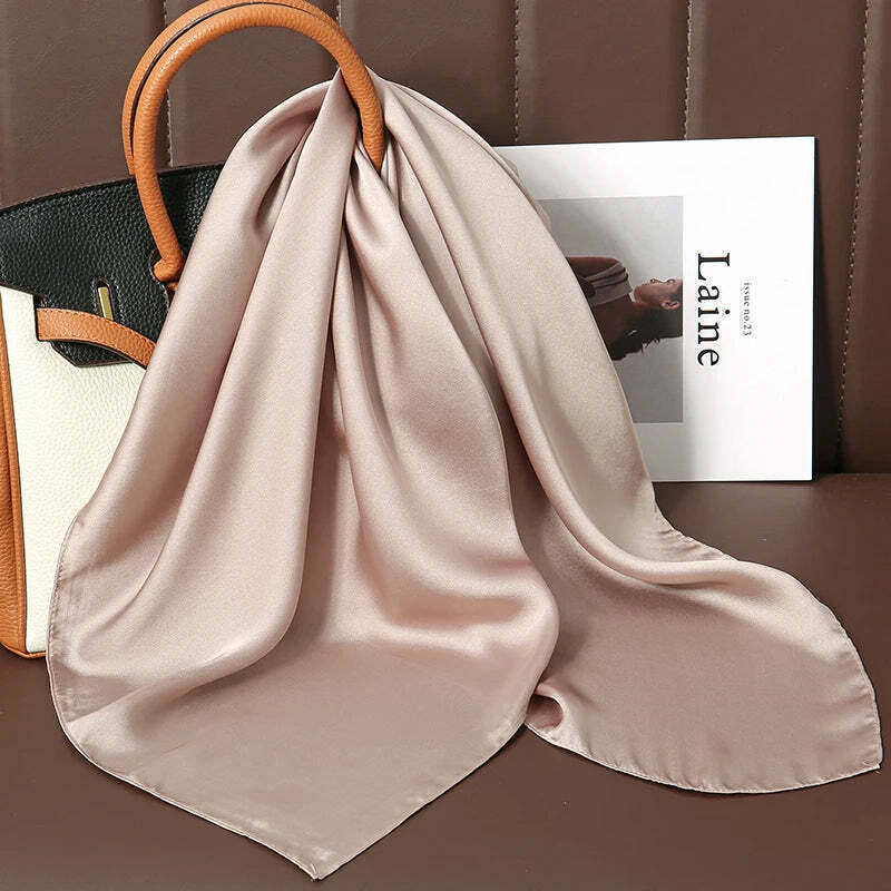 Lenço Toque de Seda Cores Lisas 70x70cm - Cor 15