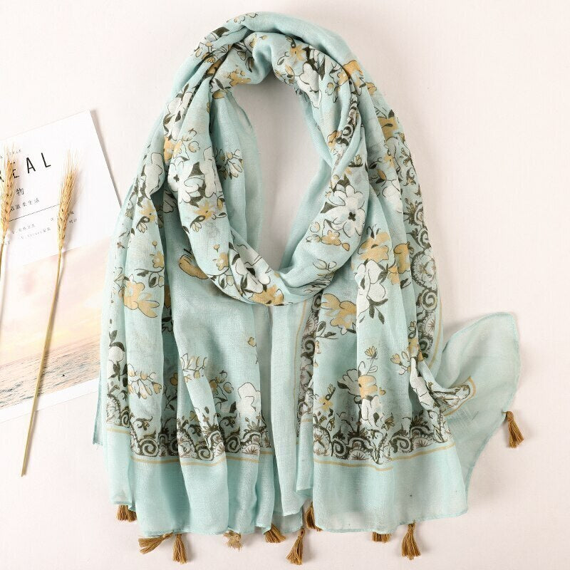 Venice Cotton Scarf - Style 9