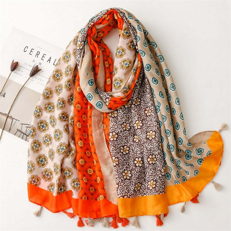 Venice Cotton Scarf - Style 44