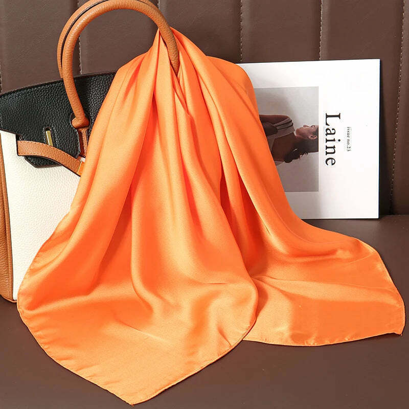 Lenço Toque de Seda Cores Lisas 70x70cm - Cor 9