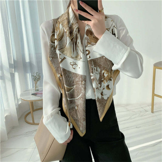 Lenço Toque de Seda Verona 90x90cm - Estilo 19