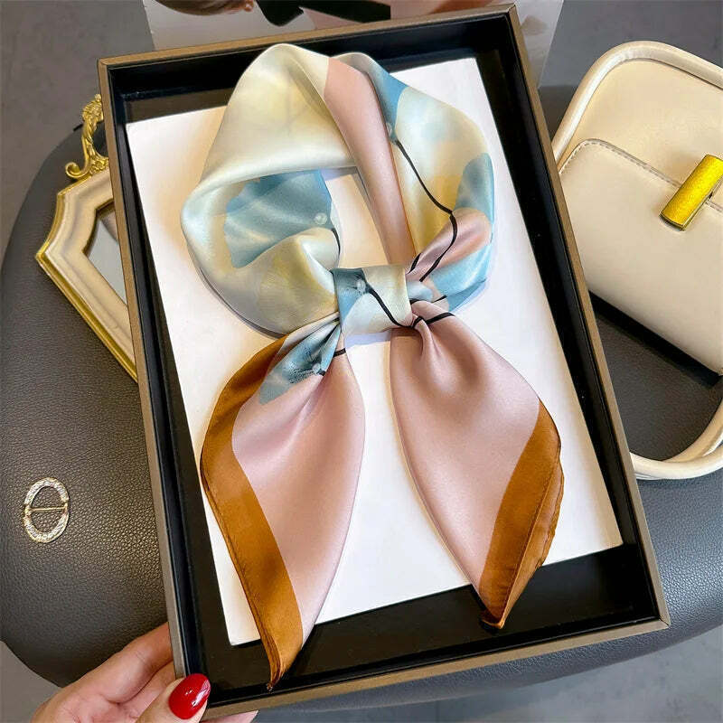 Lenço Toque de Seda Ravena 70x70cm - Estilo 39